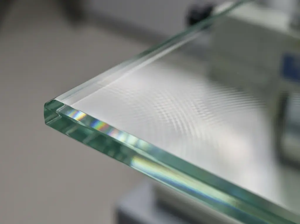 Close-up of tempered